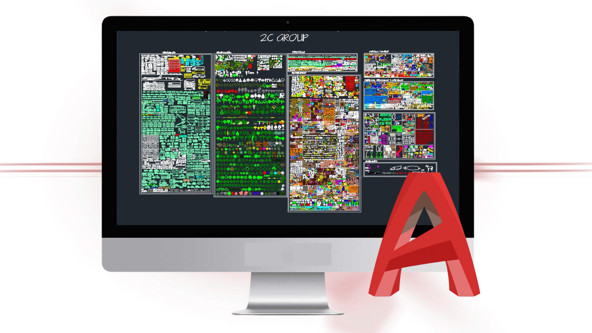 2C CAD Pack: Seu Kit Essencial com +4000 Blocos AutoCAD